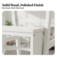 Foldable Design 3 Step Folding Ladder Solid Wood Construction Folding Step Stool Multi-Functional Convertible Ladder Chair Sturdy & Long-Lasting for Homeowners, Seniors, Librarians, Living Room, Kitchen, Office, Closet