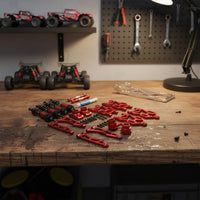 1/16 Scale RC Car Metal Upgrade Set High Strength RC Car Aluminum Shock System Kit Aluminum Steering and Shock System Parts