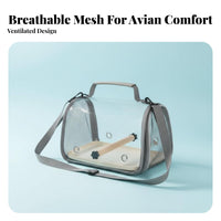 Crossbody Strap Clear viewing panel avian Satchel Warm Lining Astronaut Pet Backpack Portable journey carrier Breathable Design for Parrot Owners, journobservers, strolling, veterinary professional Visits, awaydoor, Camping