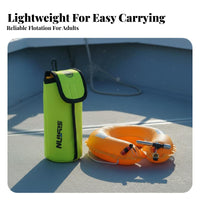 High Buoyancy Automatic Inflatable Life Buoy Lightweight Portable Self-Rescue Buoyancy Aid Long-Lasting for Anglers, Swimmers, Fishing