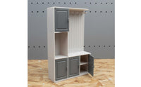 Functional Doors 1:6 Scale Furniture High Playability Dollhouse Entryway Cabinet Realistic Design Dollhouse Cabinet Detailed Craftsmanship for Doll Collectors, Hobbyists, Dioramas