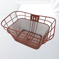 Large Capacity Front Metal Cycle Basket Multiuse Front Bike Basket Easy to Install Transport Gear Portable for Students, School, Shopping, Commuting