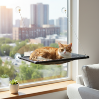 Cat Window Hammock with Suction Cups - Breathable Mesh Perch for All Seasons