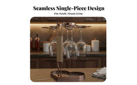 Elegant Design Inverted Stemware Holder Space-Saving Countertop Wine Glass Rack Sturdy Construction Countertop Wine Glass Stand Multi-Functional for Home Entertainers, Party Hosts, Homeowners, Dining Room, Parties