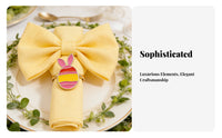 Easter Napkin Holder Ideal Gift Easter Bunny Napkin Holder Reusable Tableware Accessory for Event Planners, Homemakers, Family Gatherings, Parties
