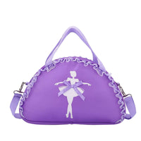 Girls Ballet Bag Ruffle Trim Princess Dance Bag Waterproof Material Kids Dance Tote for Gymnastics