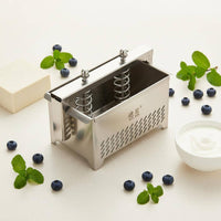 Reusable Greek Yogurt Strainer Easy to Clean Greek Yogurt Processor Large Capacity Stainless Steel Tofu Press Multipurpose for Health Enthusiasts