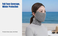 Winter Warm Face Cover Thickened, Adult, Dustproof, Breathable, Reusable, Cycling Outdoor