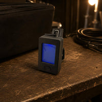 Display Screen Rectangular Clip-Attached Tuner Circular Power Button Electronic Clip-Attached Tuner Black Compact