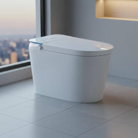 Foam Barrier Smart Toilet Instant Heating Single-Piece Smart Toilet No Water Pressure Limit Auto Flush for Women, Elderly