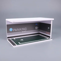1:18 LED Model Car Display Case Car Display Box Realistic Details LED Parking Scene for Kids, Shelf, Desk