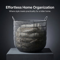 Laundry Basket with Handles for Easy Carrying, Waterproof Washing for Bathroom Storage