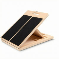 Natural Wood Finish Slant Board Sturdy Wooden Slant Board Stable Design Wooden Incline