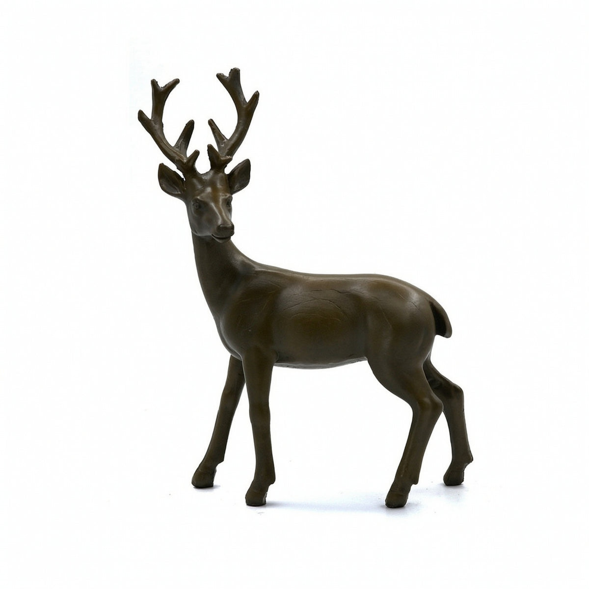 Deer Figurine Standing Deer Statue Compact Decor for Shelf, Mantel, Christmas