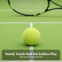 High Rebound Tennis Ball Natural Rubber Practice Tennis Ball Long-Lasting for Beginners, Amateur Players, School Gym, Backyard, Outdoor