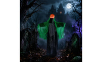 Sound-Activated Halloween Figure Motion Responder Illuminated Pumpkin Specter