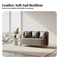 Lowrear Block Sofa Wabi-Sabi aesthetic Living Room Seating Minimalist Design Lounge for Pet Owners, Homeowners, Hotel, Reception Area, Open-Plan Space