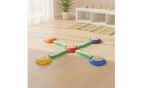 9 Pieces Stepping Stones with Balance Beams Light-up  Balance Set Musical Stepping  Young Children, Kids, Playroom, Home