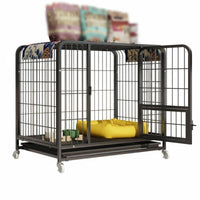 Optional Toilet Area personalizedizable Pet Fence Spacious Interior personalizedizable Wire Kennel Multi-Functional Dog Crate Easy to Clean for Cat Owners, Isolation, Indoors, Living Room, outsidedoors