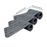 3 Pieces Hook and Loop Stair Step Cover Rounded Corners Step Covers Removable