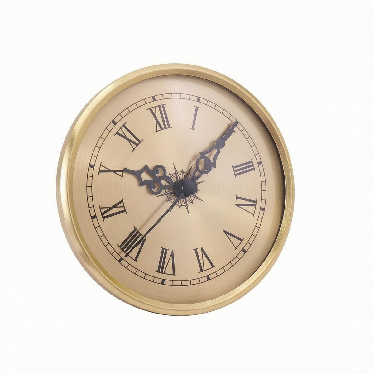Quartz Silent Sweep Timepiece Insert Movement DIY Round Metal Timepiece Insert Insert Replacement