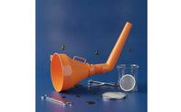 Universal Motorcycle Fuel Funnel Multi-Use Plastic Funnel with Narrow Outlet Portable Sturdy for Drivers, Motorcyclists, Mechanics, Garage, Roadside Emergency, Workshop