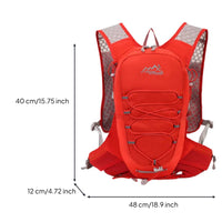 Breathable Trail Running Backpack 3D Mesh Ventilated Running Pack Lightweight Hydration Backpack Nylon for Hiking, Mountain Climbing, Cycling