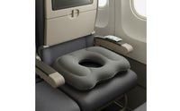 Inflatable Donut Cushion Flocked Surface Circular Seat Cushion Pressure Relief Inflatable Donut Pillow for Office Workers Users, Car, Travel