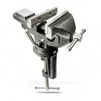 Compact Tabletop Vise Heavy-Duty Bench Vise Adjustable Bench Clamp Universal for DIYers, Woodworkers, Hobbyists, Woodworking, Workshop, Garage, Drilling