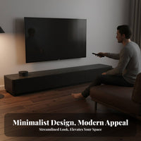 Media Console with Nesting Tables Modern Minimalist aesthetic media center