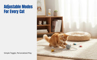 Automatic Cat Play Ball, Smart Rolling, Bite-Resistant, Quiet, Multi-Speed, Obstacle Avoidance, Random Color