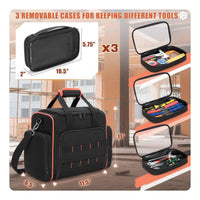 Wear-Resistant Electrician Tool Bag Oxford Cloth Multi-Compartment Tool Bag Rubber Feet for Technicians