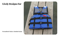 Portable Life Jacket Adjustable Straps Life Vest High Visibility for Fishermen, Children, Swimming, Kayaking, Inland Waters