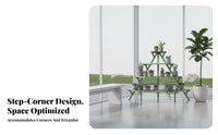 Space-Saving Tiered Corner Rack Indoor/Outdoor Use Multi-Level Pot Holder Stable Structure Plant Stand Heavy Duty for Gardeners, Homeowners, Balcony, Living Room, Patio, Garden