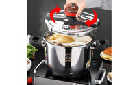 Stainless Steel Pressure Pot Rapid Cooking Pot Energy Saving Cookware for Busy Families