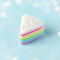Stress Relief Sprinkle Cake Press Toy Soft Texture Cake Slice Fidget Toy for Children, Office, School