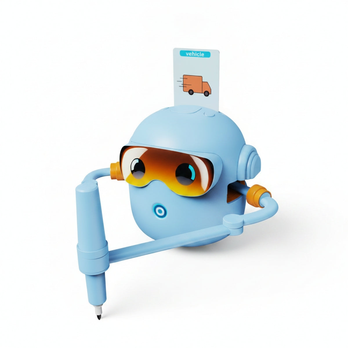 Smart Painting Robot Toy Articulated Arms Robot Drawing Toy Glossy Finish Drawing Machine Amber Visor for Children
