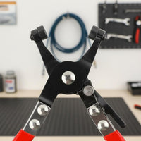 Non-Slip Grip Straight Jaw Hose Clamp Tool Heavy Duty Hose Clamp Plier Anti-Rust for Mechanics