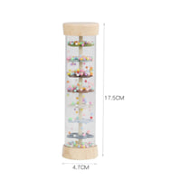 Early Education Rain Stick Toy Colorful Design Rain Sound Tube Vibrant Colors for Toddlers, Babies, Music Class, Preschool, Daycare
