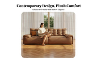 Straight-Line Settee Italian design Sofa Easy to Clean Living Room Furniture for Apartment Dwellers, Office Managers, Home, Lounge Area, Bedroom