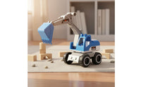 Realistic Design Toy Excavator Digger Movable Parts Toy Excavator Rounded Corners Beach Digger Vehicle Heavy Duty for Boys, Kids