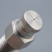 Stainless Steel Misting Nozzle, 1/4BSPT Female Thread Mist, 60 PSI Industrial Misting System Nozzle, Rust-Resistant Spray Tip for Outdoor Cooling