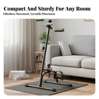 Mini Floor Cycle Compact Design Arm and Leg Non-Slip Base Arm and Leg Peddler for Seniors, Office Workers