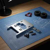 RC Servo Mount Bracket Precision-Machined Servo Compartment Bracket Metal for Hobbyists, Model Conversion, Custom Repair