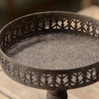 Iron Pedestal Planter Openwork Pot for Centerpieces