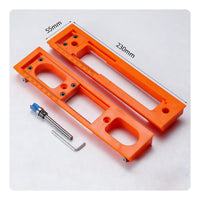 2 Pieces Door Hinge Jig Exact Hinge Slotting Template Accurate for Woodworkers