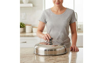 Rustproof Stainless Steel Pot Lid Rust Resistant High Dome Wok Cover Thickened Construction High Dome Pan Cover Easy to Clean for Kitchen