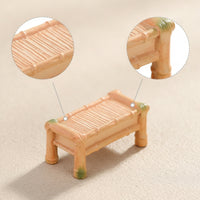 Mini Bamboo Miniature Furniture Rustic Micro Landscape Accessory Realistic Dollhouse Accessories Lifelike for Hobbyists