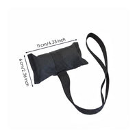 4 Pieces Kayak Fastening Strap Black Woven Textile canoes Fastening Strap Abrasion Resistant Bow Stern Lashing Point
