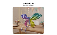 Inflatable Butterfly Wing-Like Structures Butterfly Wing Backpack Balloon Easy to Wear Light up Fairy kids' Butterfly Accessories, Birthday